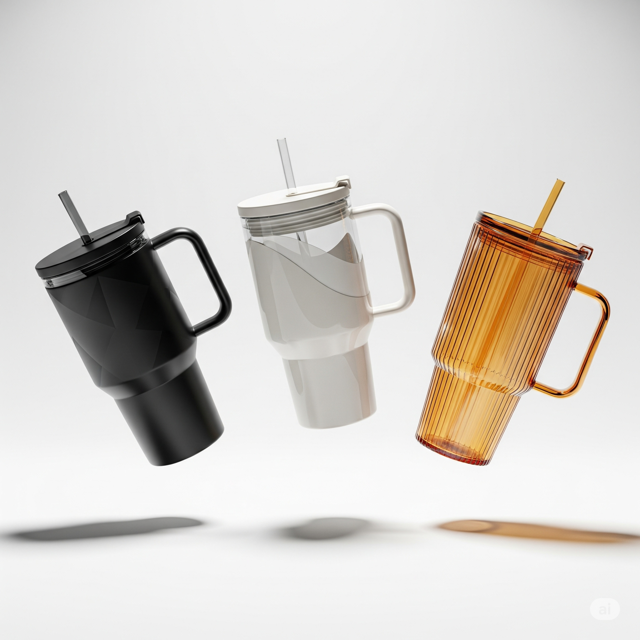 اكواب بغطاء ومزاز