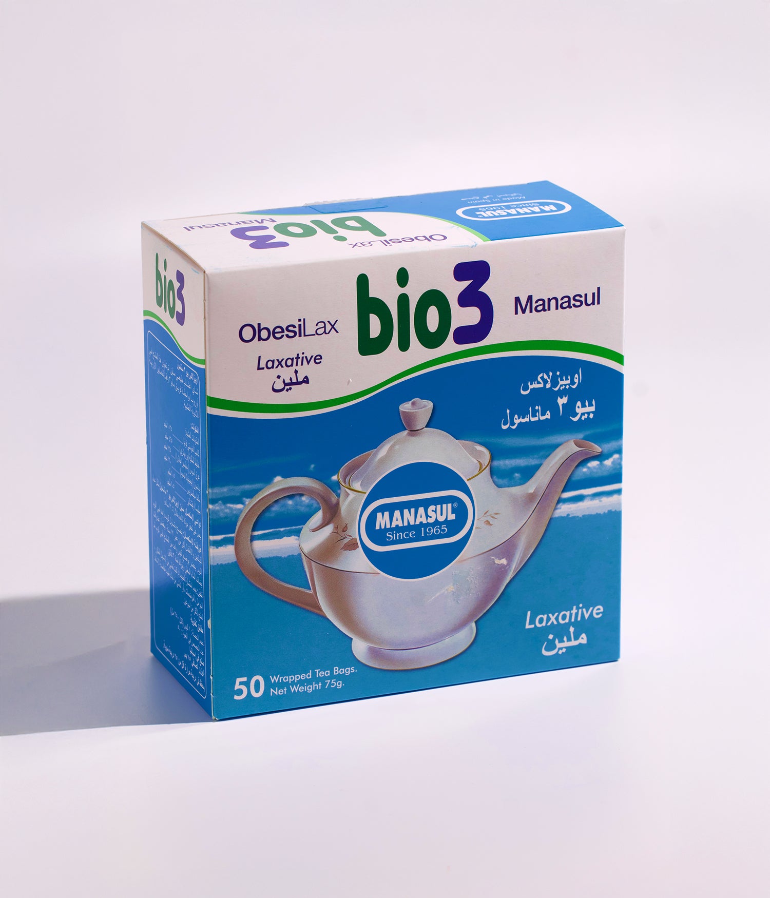 بيو 3 ماناسول شاي أعشاب طبيعي – 50 كيس - 75جرام