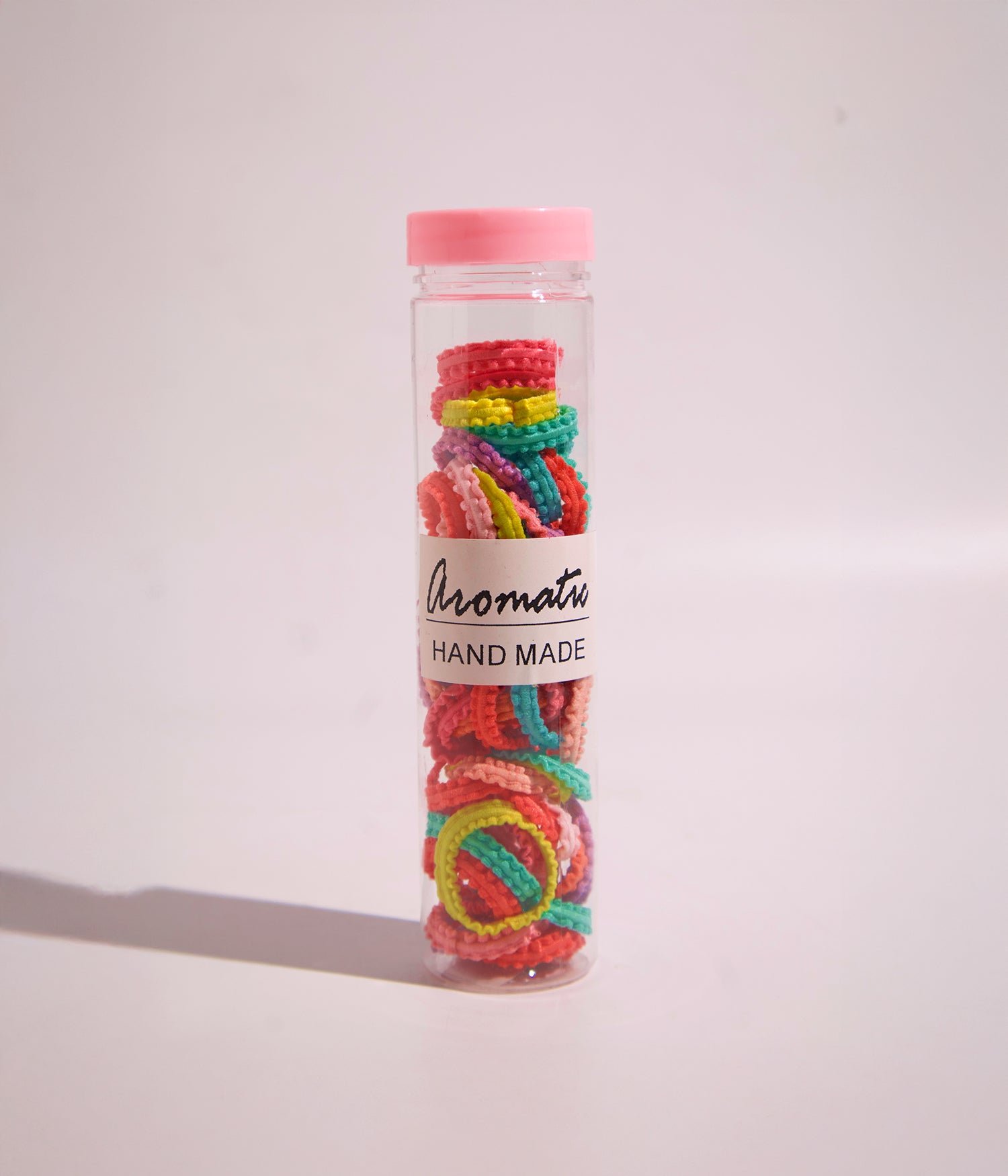 اروماتيك هاند ميد ربطات شعر مطاطية (الوان عشوائية) – 1 عبوة*50 قطعة