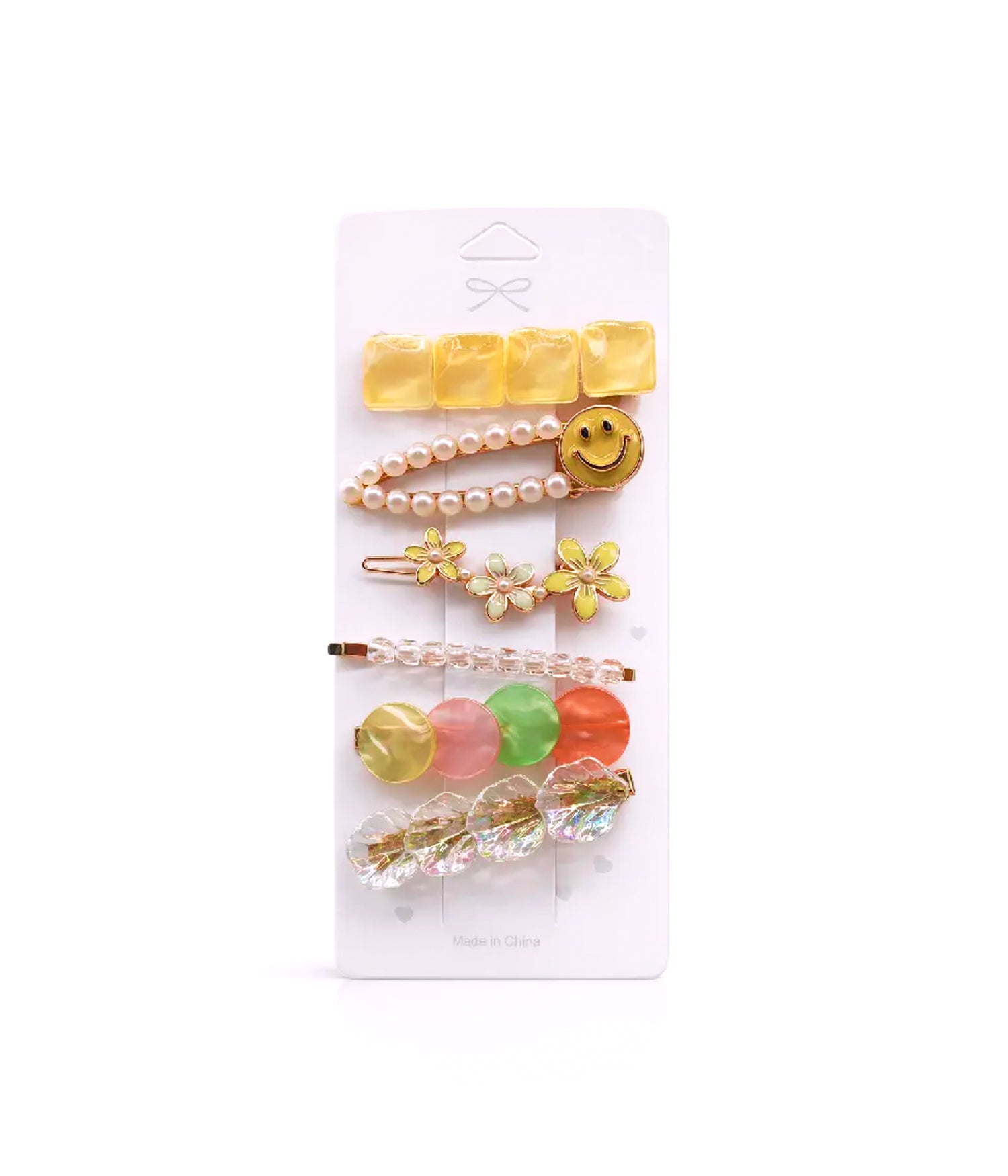 مجموعة مشابك شعر مزخرفة لتزيين وتثبيت الشعر- 6 قطع