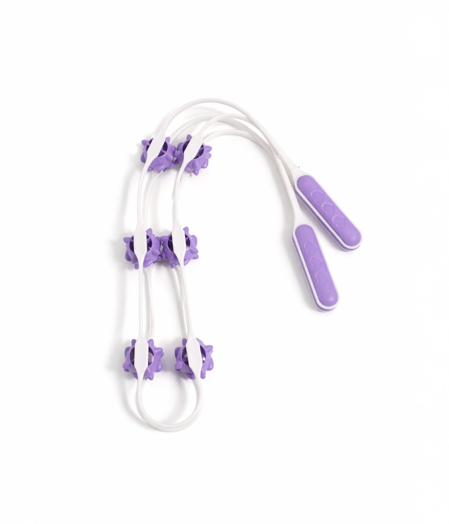 حزام مساج ب 6 كرات بنقاط بارزة مرنة لتدليك الجسم بالكامل