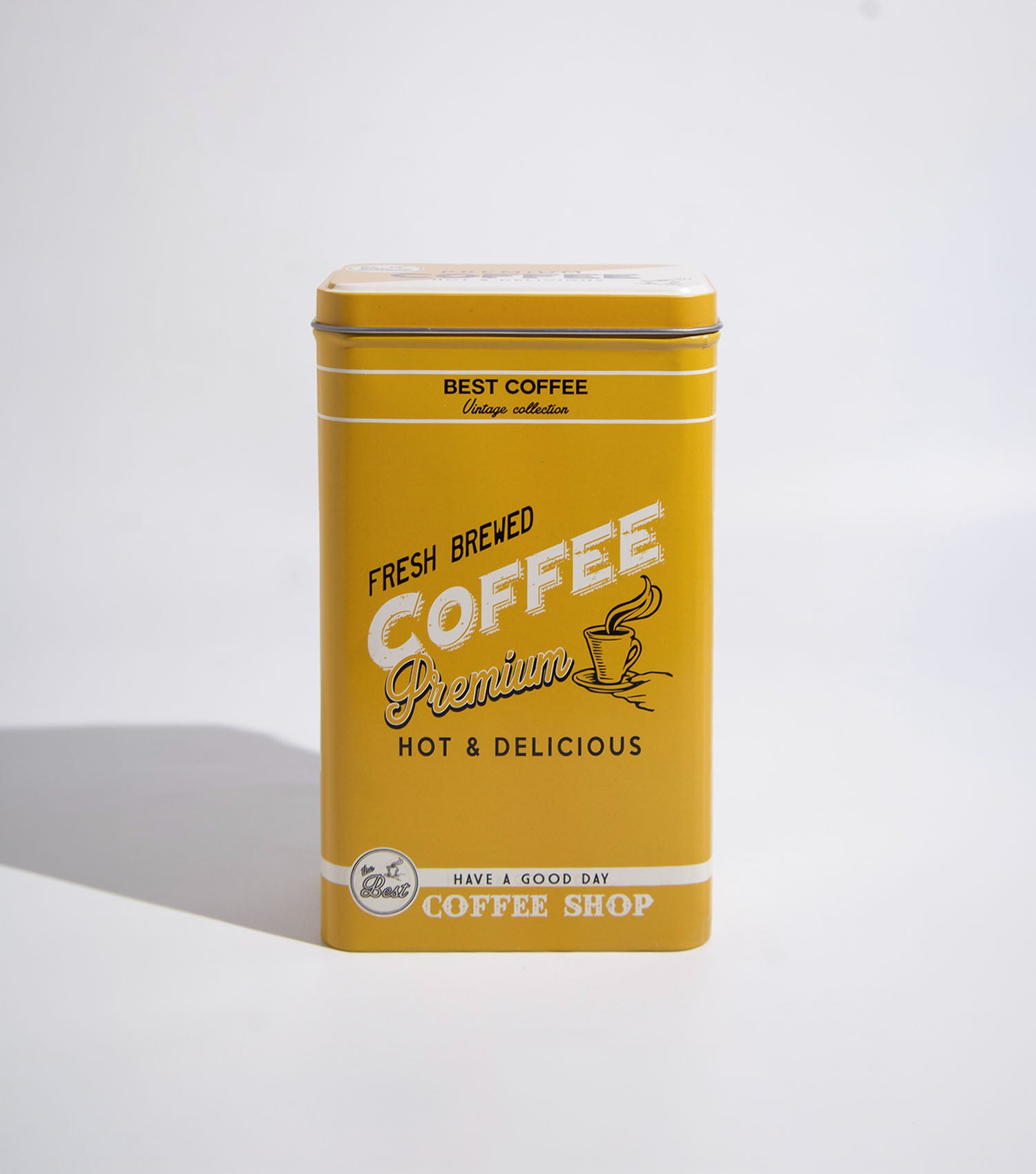 Vintage coffee storage tin
