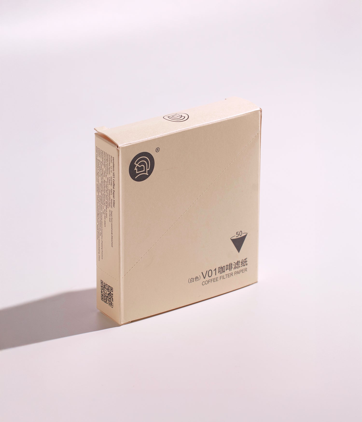 زيرو هيرو فلاتر ورق لتحضير قهوة نقية V01 - 50 قطعة