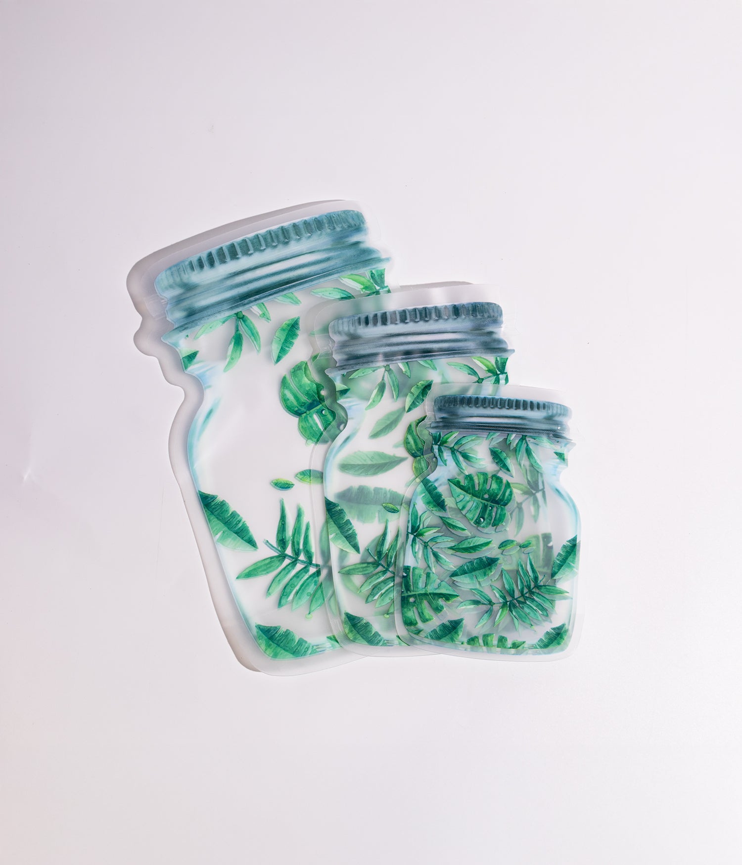 طقم أكياس تخزين "المرطبان" المحكمة متنوعة الاشكال