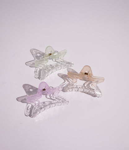 Star-shaped hair clip