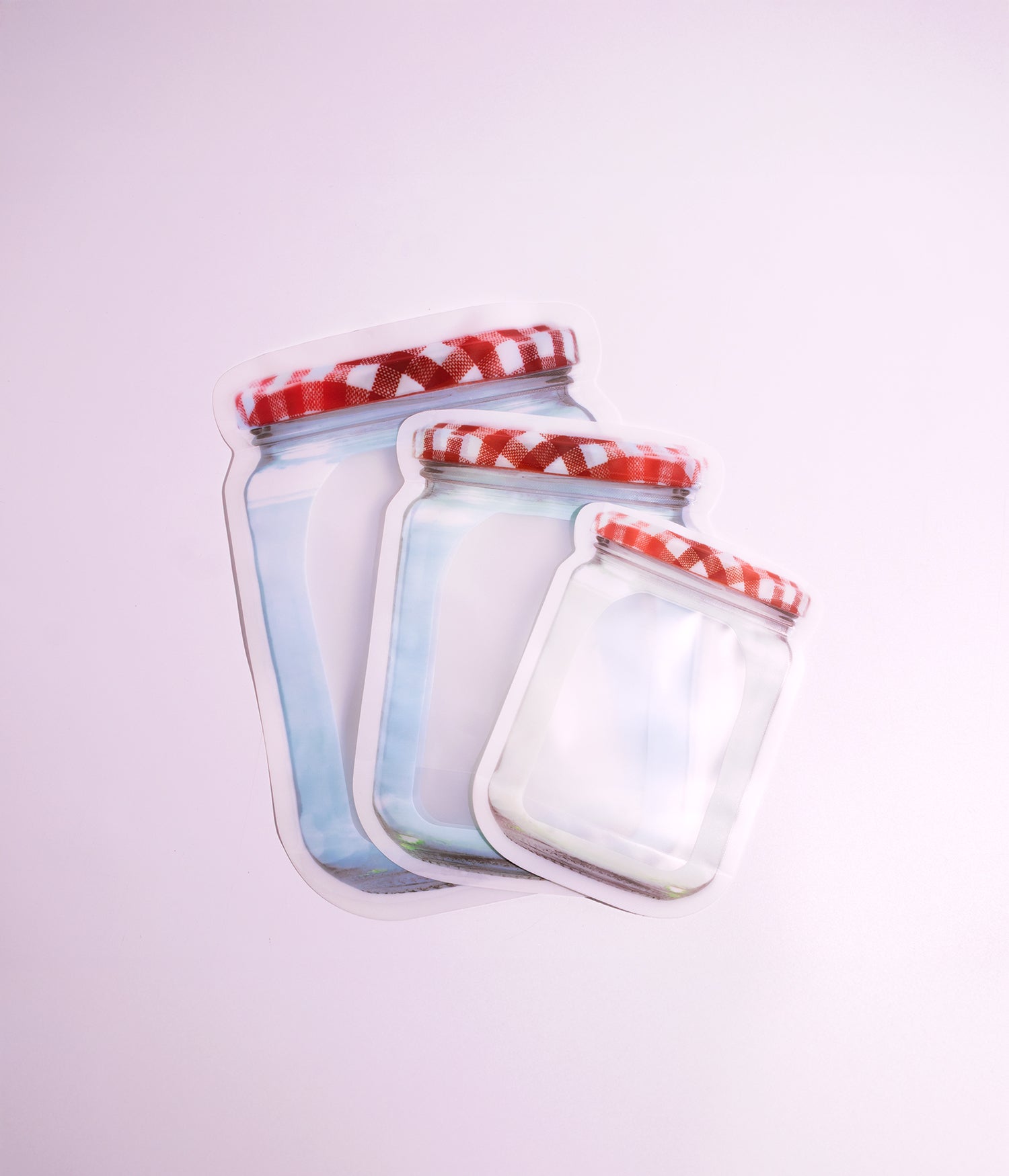 طقم أكياس تخزين "المرطبان" المحكمة متنوعة الاشكال