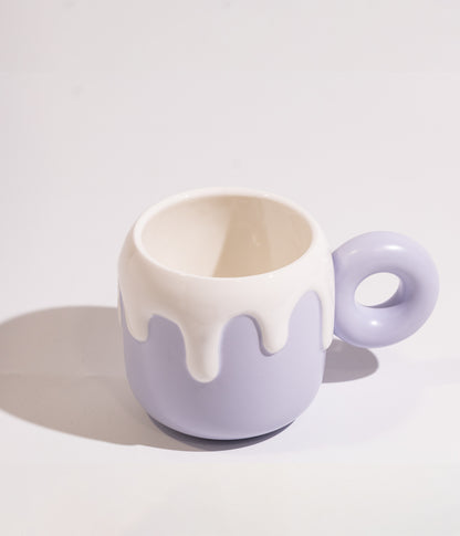 كوب سيراميك بتصميم قالب الكيك والدب على الغطاء