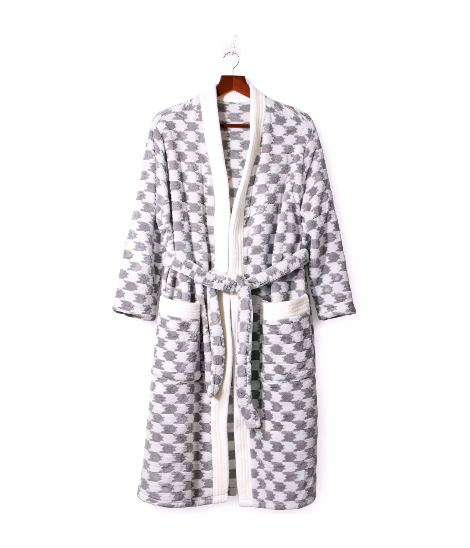 روب استحمام ماكرو فايبر بجيوب امامية فري سايز