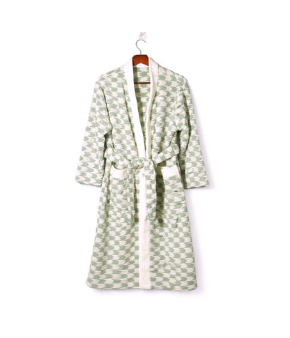 Microfiber Bathrobe with Front Pockets, Free Size