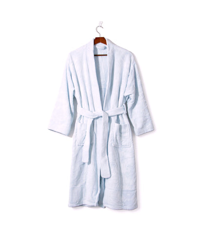 Microfiber Bathrobe with Front Pockets, Free Size