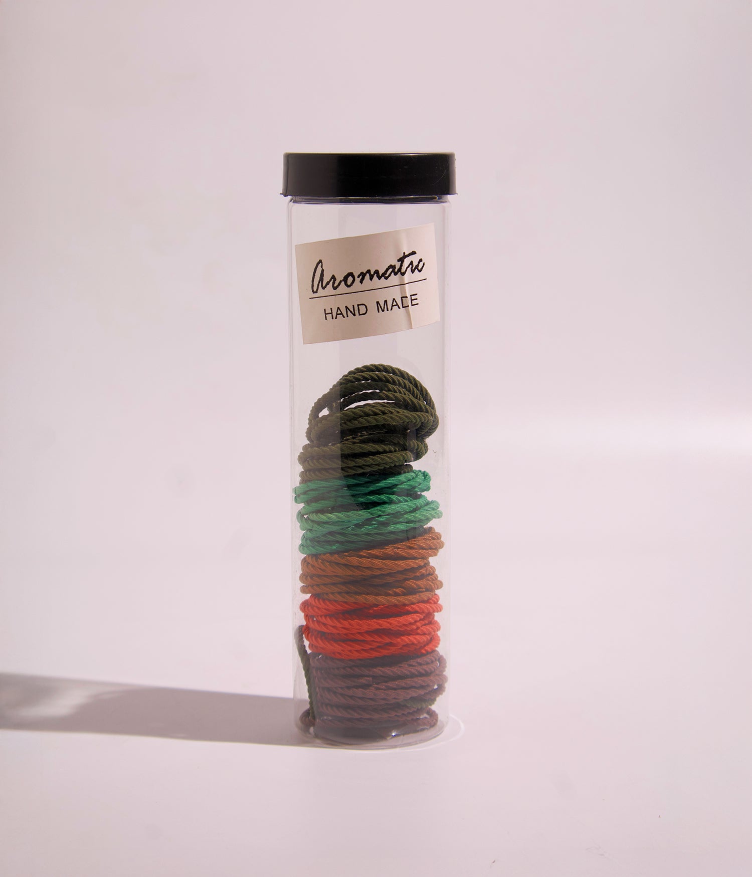 هاند ميد ربطات مطاطية للشعر بألوان فاتحة وهادئة – 100 قطعة