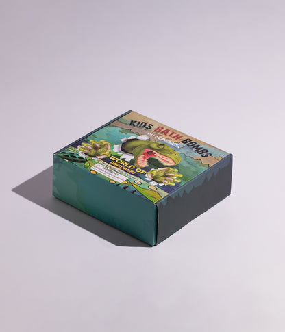 كرات فوّارة للأطفال بتصميم بيضة الديناصور تحتوي على لعبة بداخلها 6*100 جرام