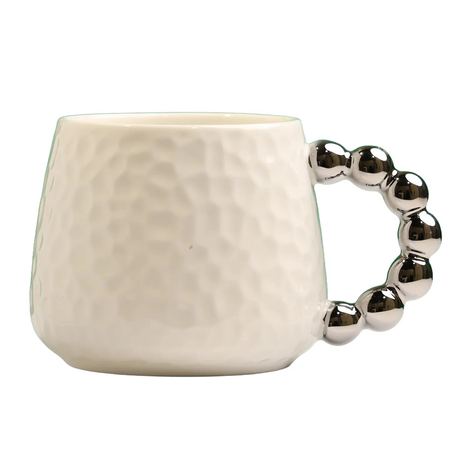 Uniquely designed ceramic coffee mug with bear lid and spoon