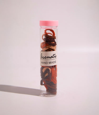 اروماتيك هاند ميد ربطات شعر مطاطية (الوان عشوائية) – 1 عبوة*50 قطعة