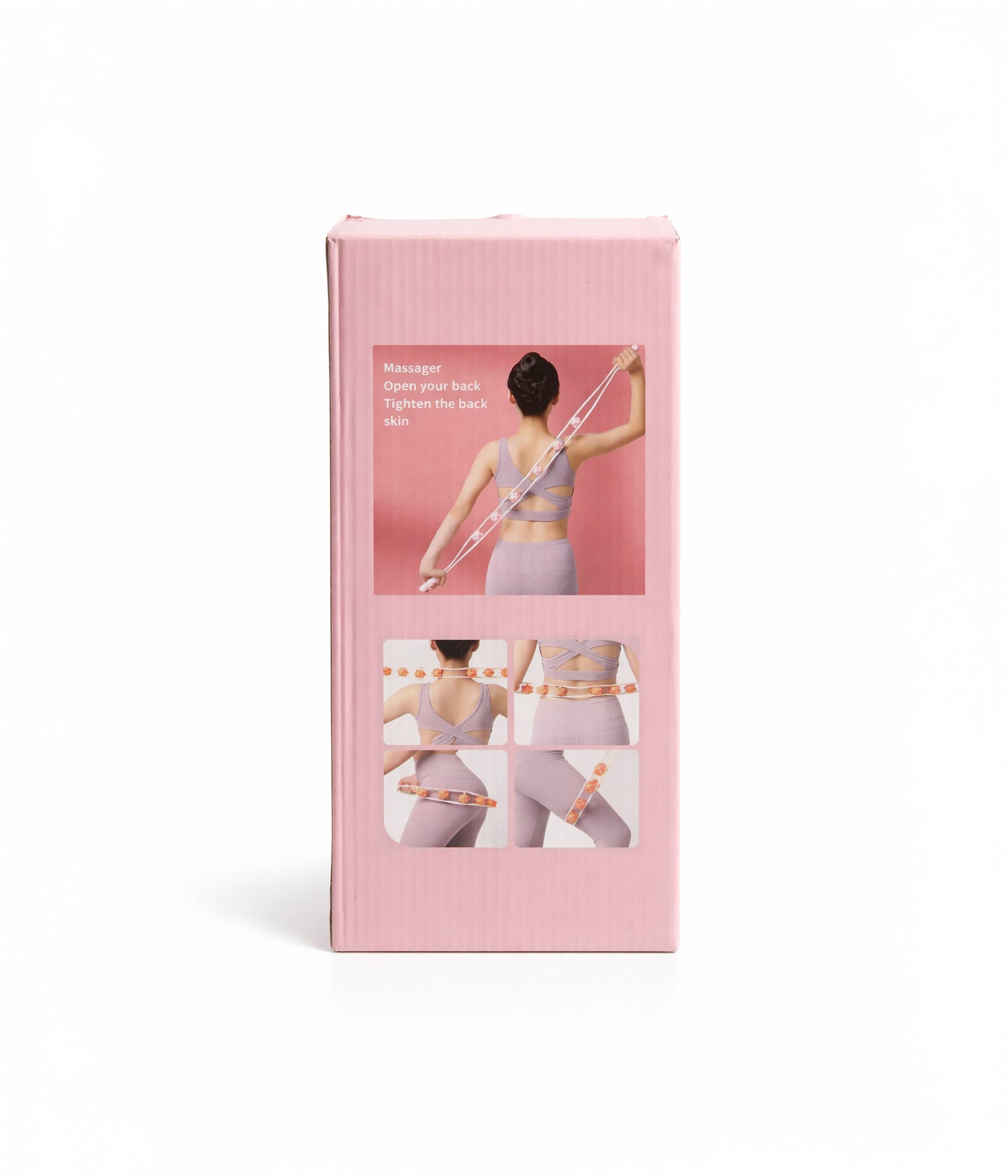 حزام مساج ب 6 كرات بنقاط بارزة مرنة لتدليك الجسم بالكامل