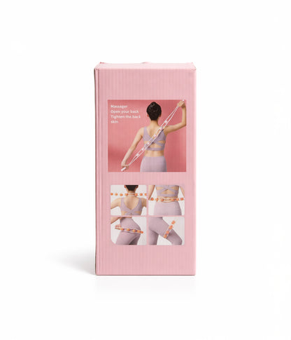 حزام مساج ب 6 كرات بنقاط بارزة مرنة لتدليك الجسم بالكامل