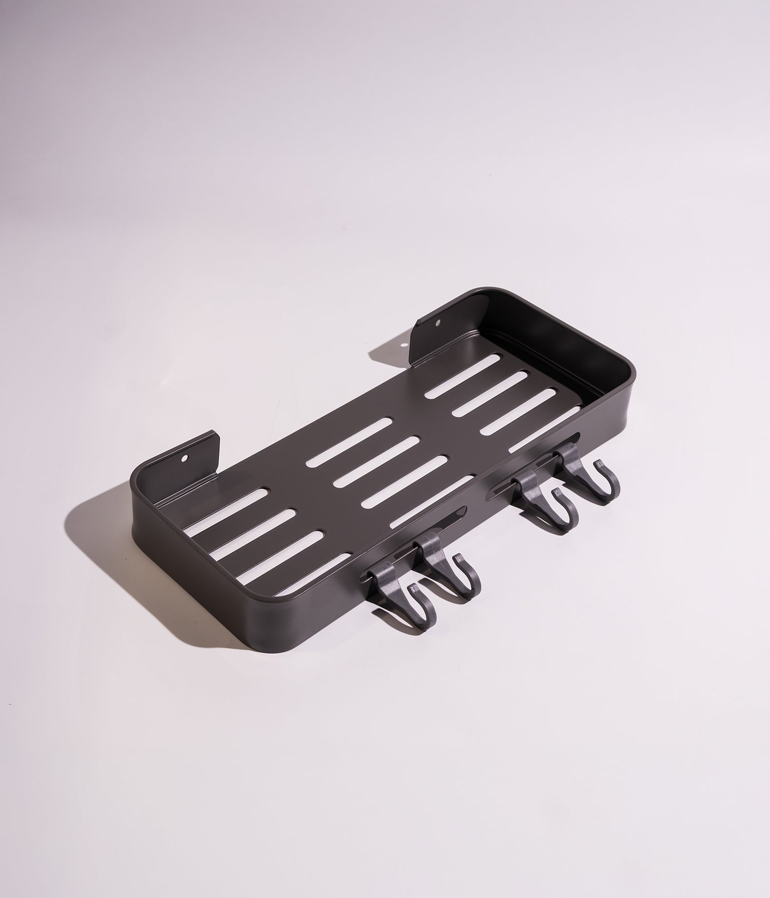 رف تنظيم الشامبو والصابون يثبت بحائط الحمام مقاس  32.2*12.2