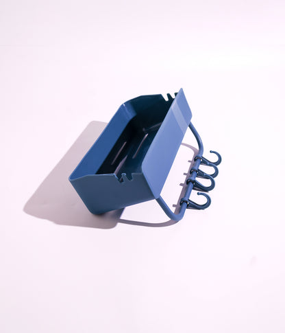 رف تنظيم الحمام والمطبخ - تثبيت لاصق قوي بدون ثقب