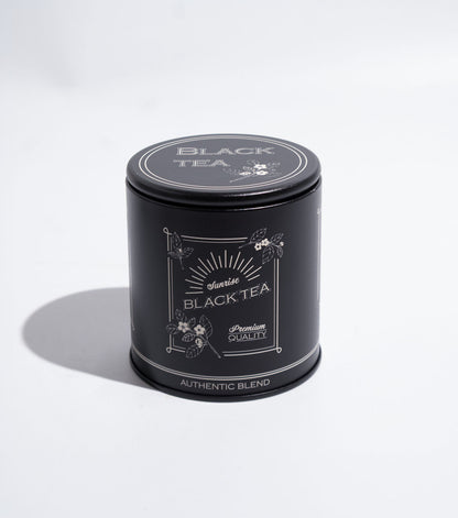 Black metal storage set