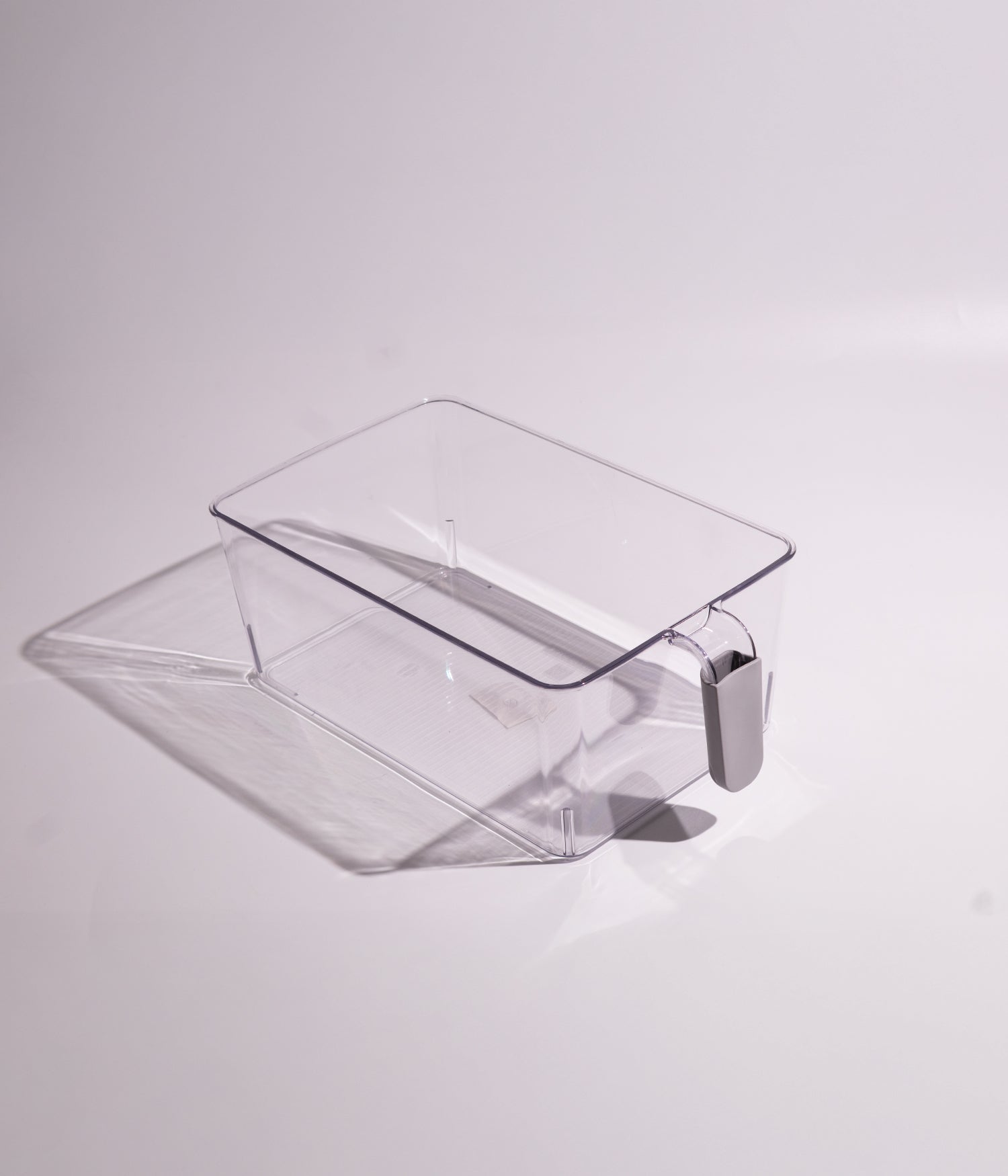 صندوق بلاستيك شفاف للمطبخ مع مقبض بعدة أحجام