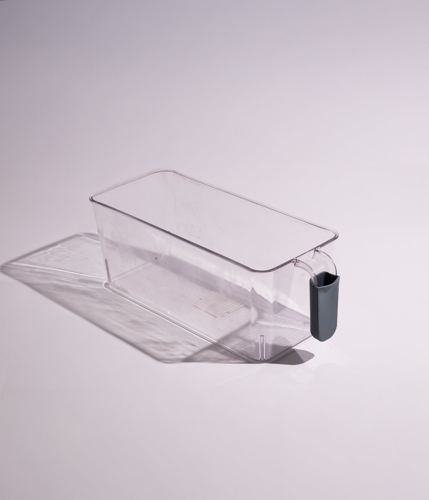 صندوق بلاستيك شفاف للمطبخ مع مقبض بعدة أحجام