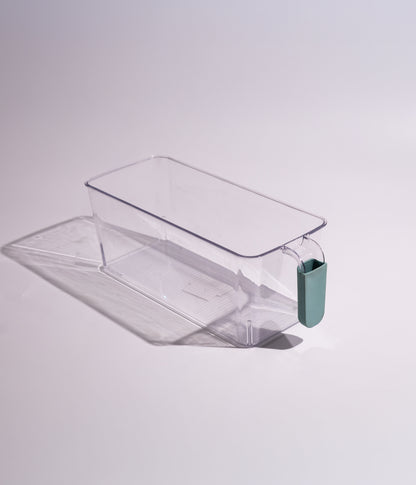 صندوق بلاستيك شفاف للمطبخ مع مقبض بعدة أحجام