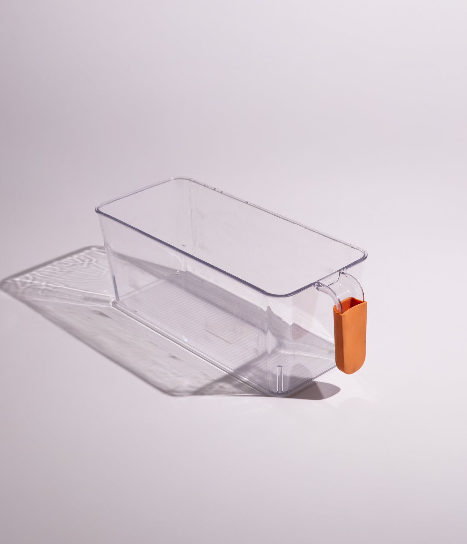 صندوق بلاستيك شفاف للمطبخ مع مقبض بعدة أحجام