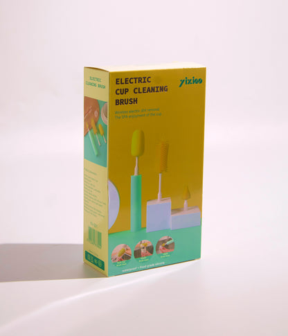 فرشاة تنظيف الكؤوس والمرطبانات الكهربائية اللاسلكية