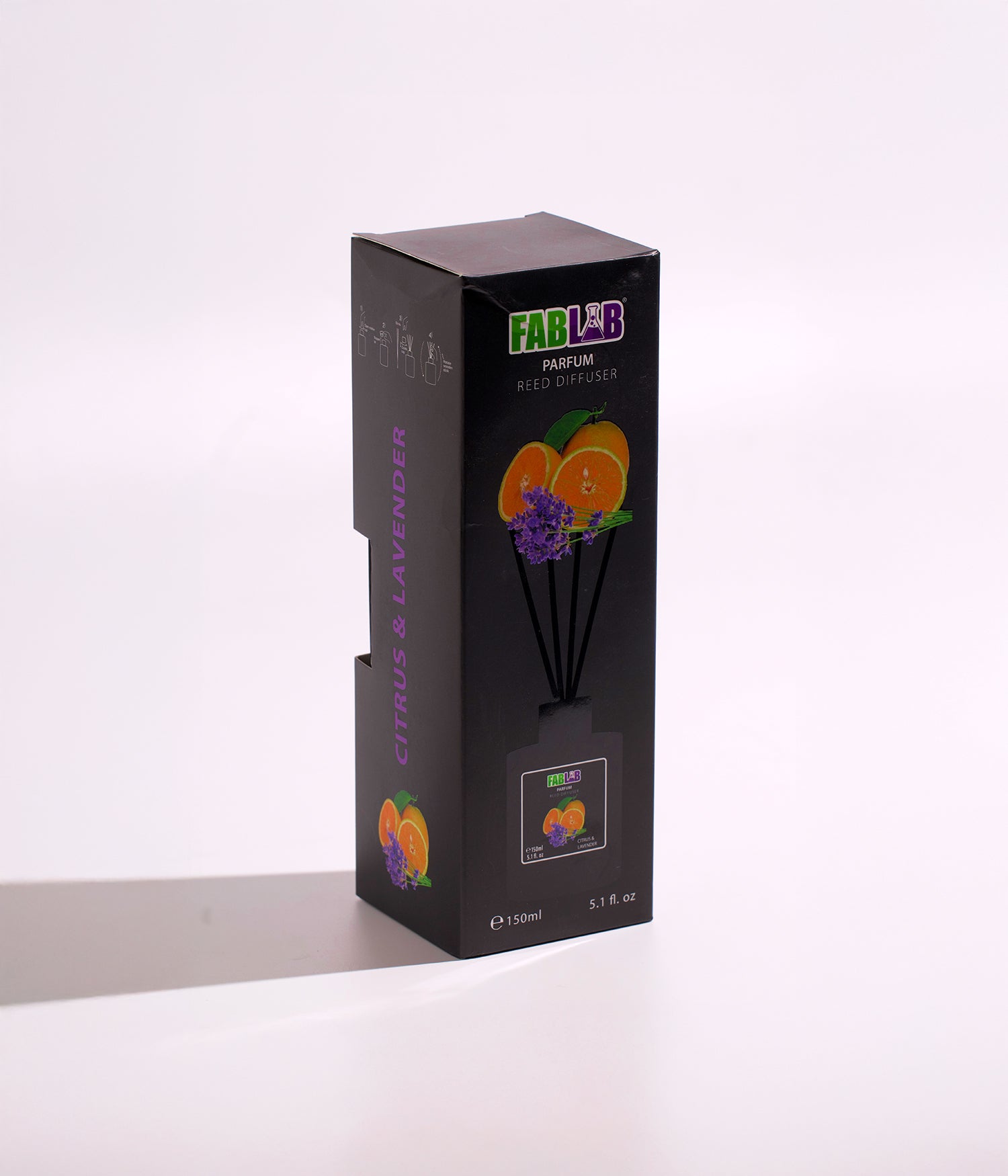 فاب لاب موزّع روائح عطري زيتي للمنزل برائحة الحمضيات واللافندر

