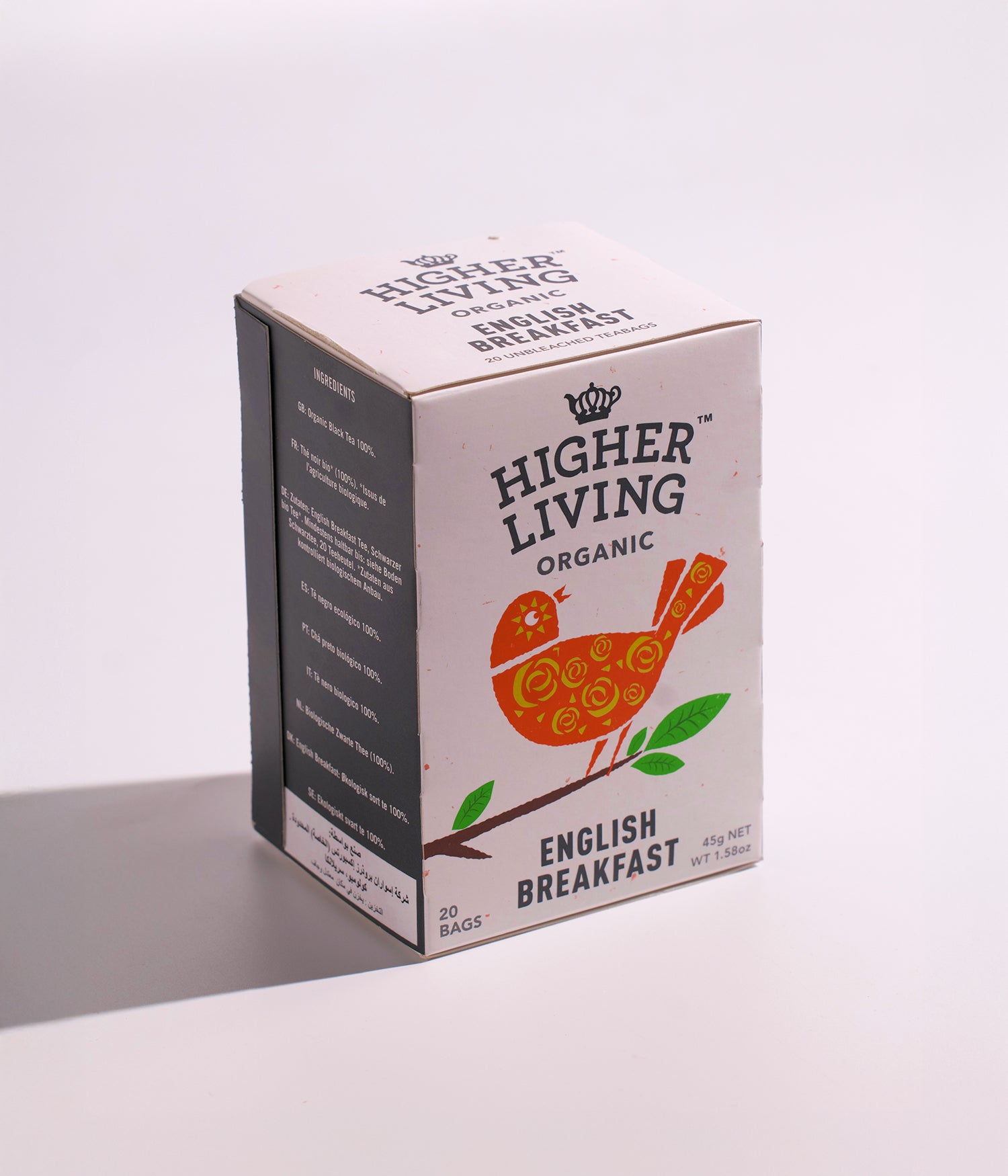 شاي إنجليزي عضوي بنكهة الشاي الأسود من هايير ليفينغ، يأتي في عبوة تحتوي على 20 كيس، مناسب للاستخدام اليومي