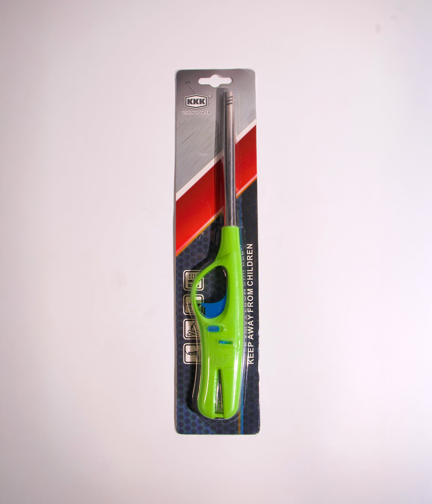 ولاعة غاز منزلية طويلة بفتيل أمان وقفل ذاتي