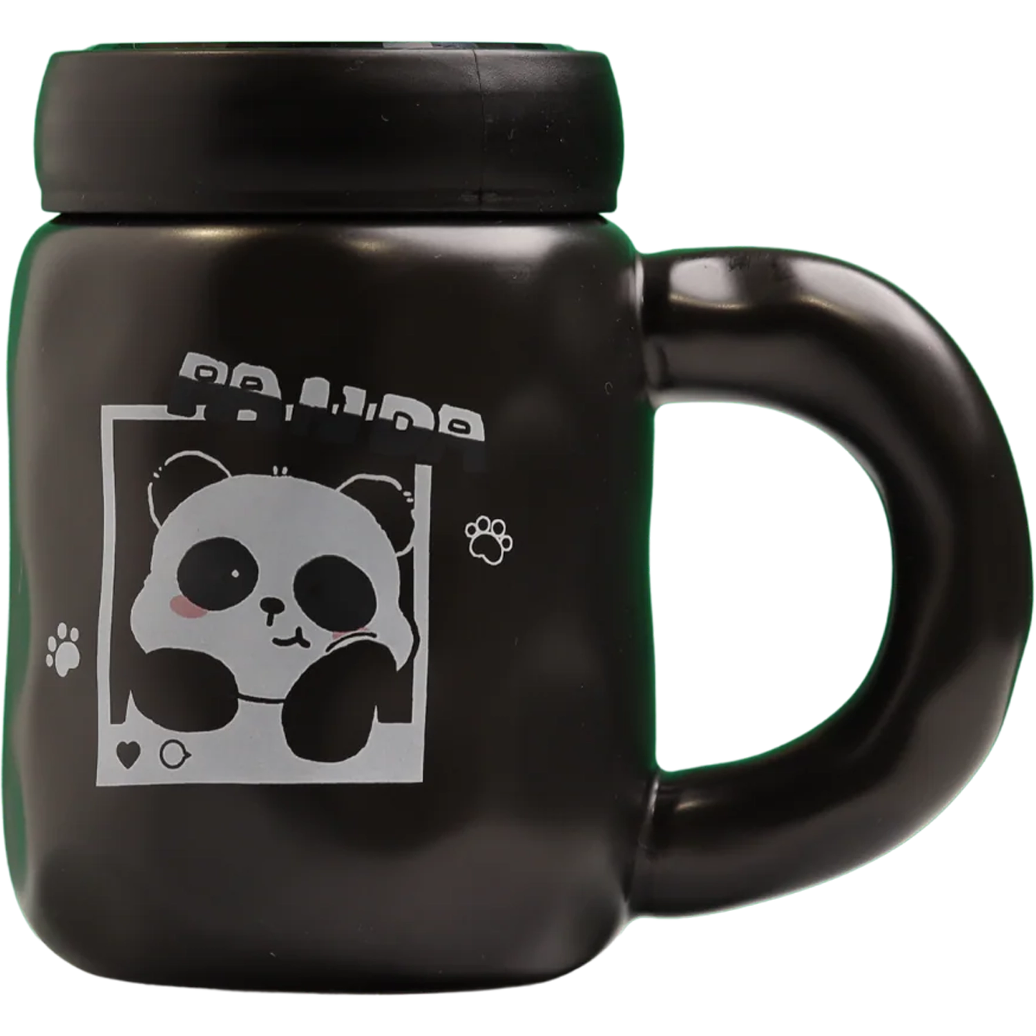 Cute Panda Design Ceramic Coffee Mug with Lid
